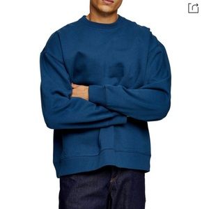 💙HP💙NWT Topman Sweatshirt In Navy Blue/ NEW